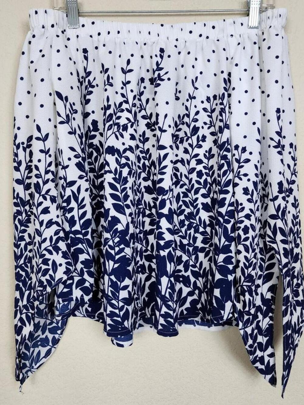 Miley & Molly Large Floral Asymmetrical Skirt